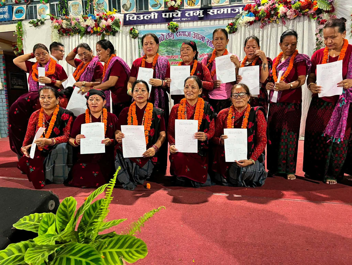 चिउली पाचे तमु समाज आमा समितिको अध्यक्षमा विष्णु गुरुङ चयन